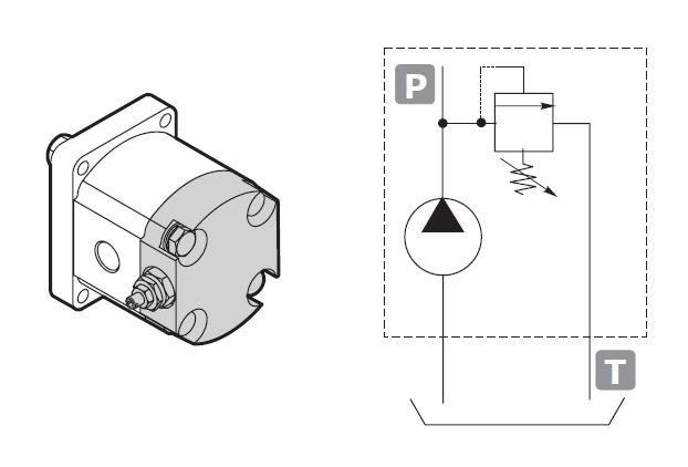 Galtech Relief Valve for 2SP VLPI & VLPE Rear Cover 30 - 80 Bar