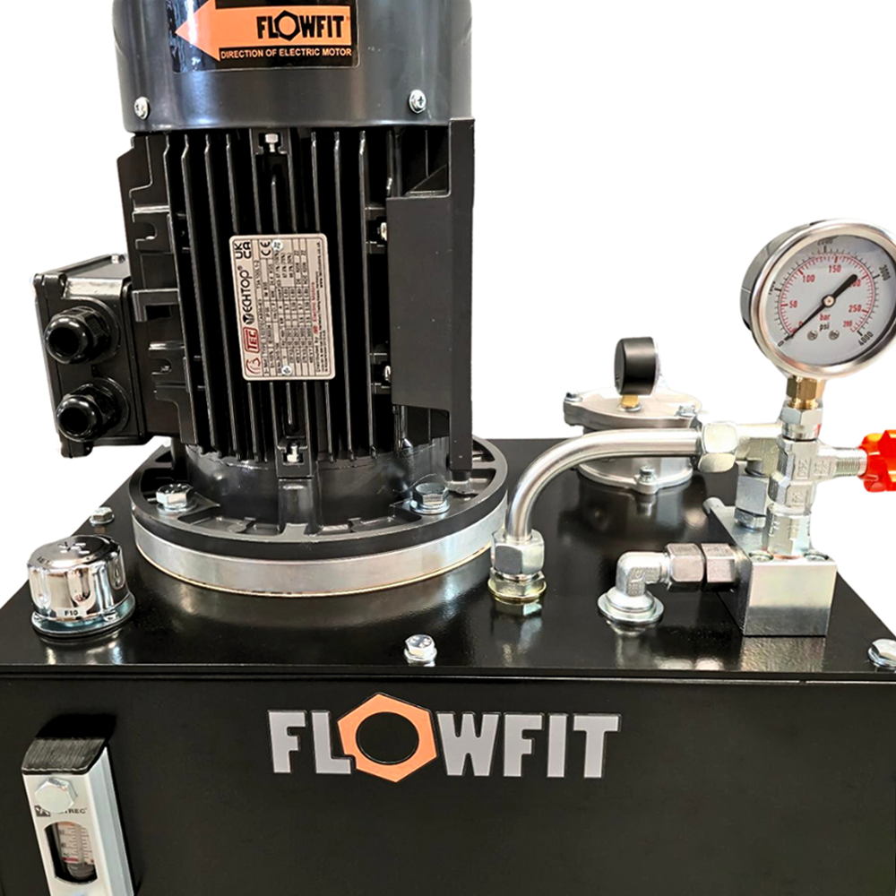 Hydraulic AC Power Unit, 1.5kW, 415V, 3 Phase, 2.7cc Pump, 3.8 L/min, 200 Bar, Pressure & Tank Circuit, 14 Litre Tank Hydraulic AC Power Unit, 1.5kW, 415V, 3 Phase, 2.7cc Pump, 3.8 L/min, 200 Bar, Pressure & Tank Circuit, 14 Litre Tank