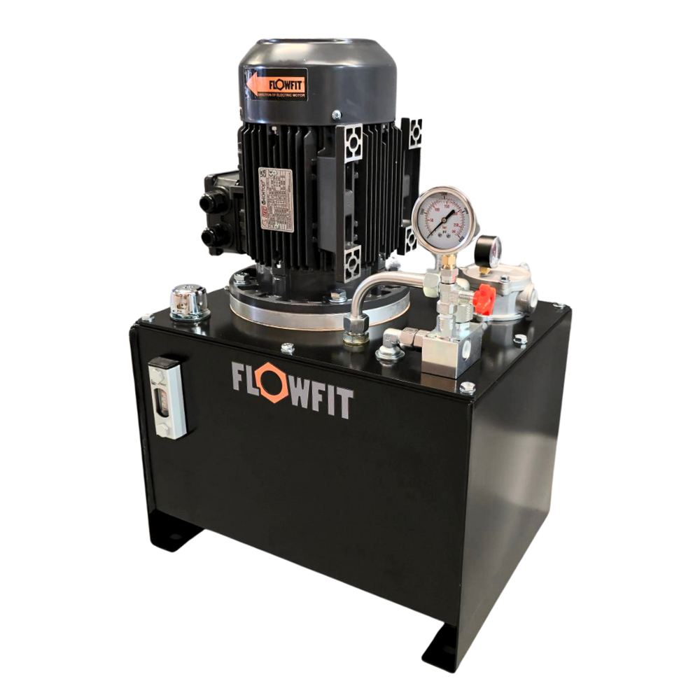 Hydraulic AC Power Unit, 1.5kW, 415V, 3 Phase, 2.7cc Pump, 3.8 L/min, 200 Bar, Pressure & Tank Circuit, 14 Litre Tank Hydraulic AC Power Unit, 1.5kW, 415V, 3 Phase, 2.7cc Pump, 3.8 L/min, 200 Bar, Pressure & Tank Circuit, 14 Litre Tank