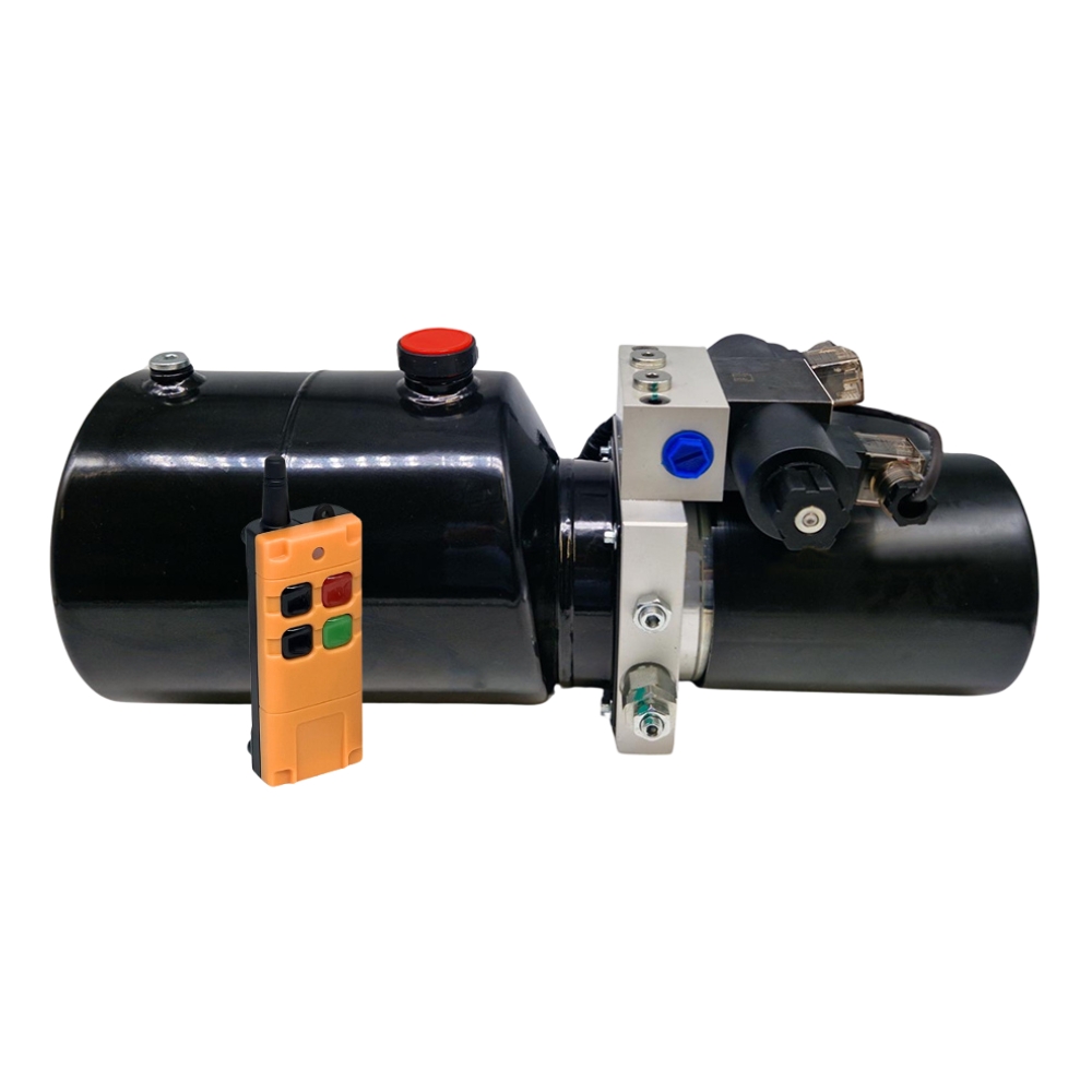 Flowfit 48V DC Double Acting Hydraulic Power Pack 1.6KW with 4L Steel Tank & Wireless Remote