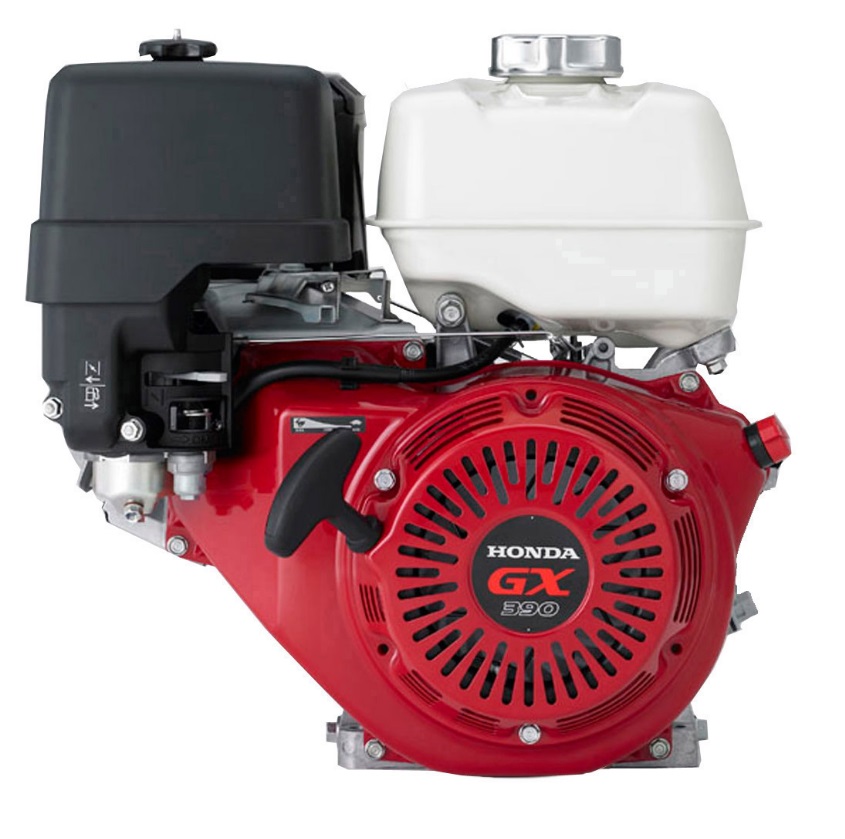 Honda GX390, 13 HP Petrol Engine, Recoil Start, Horizontal Mount (Red)