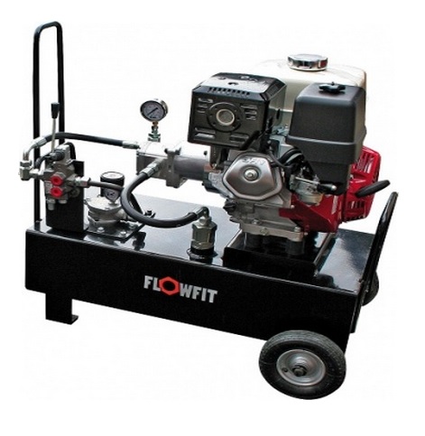 Honda Petrol Engine Driven, Hydraulic Double Acting Power Unit, 13HP, 24 L/Min, 100L Tank