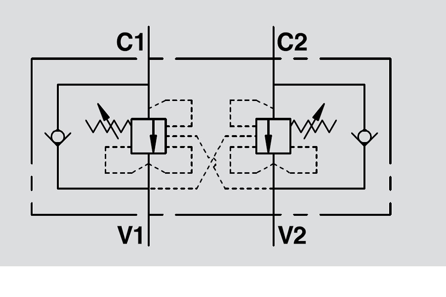 Hydraulic Double Overcentre Valve Vbcd De Cc Pilot Ratio