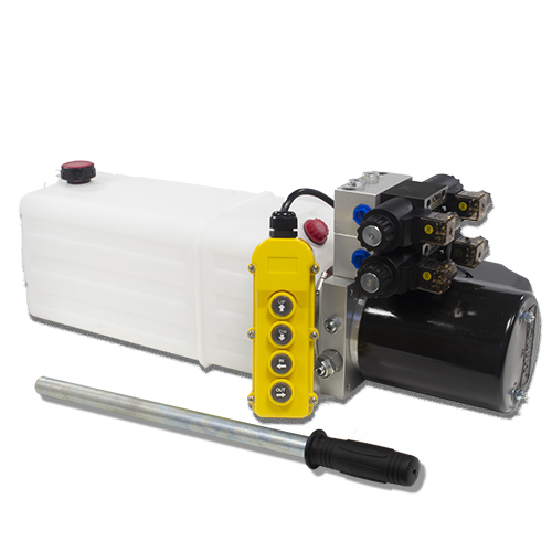 Flowfit Vdc Double Acting Double Solenoid Hydraulic Power Pack With