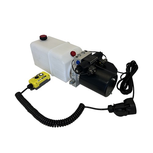 24v Dc Double Acting Hydraulic Trailer Power Pack 