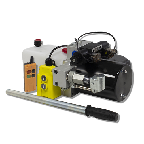 24V DC Double Acting Hydraulic Power pack with 2.5L & Back Up Hand Pump Tank 1.6KW