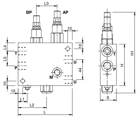 Hydraulic Non-Stop Valve For Plough And Sub Soil Tillers 3/8 With Non-Stop Feature, VNS CS 3/8