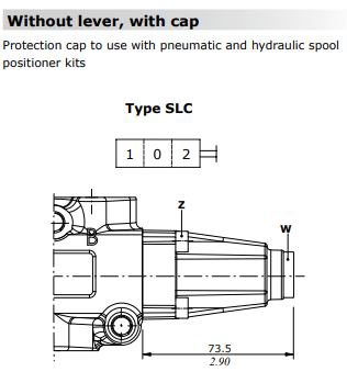 Walvoil DF10, Without Lever Pivot Box, With Cap, Type SLC