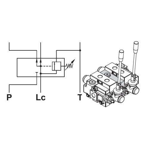 Q80 Intermediate Relief Valve Section 81-200 Bar