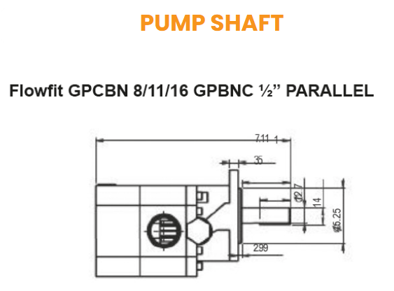 Petrol Engine Drive Coupling, Pump Half, For Hi-Lo Pump, To Suit 3/4 (19mm) Engine Shaft