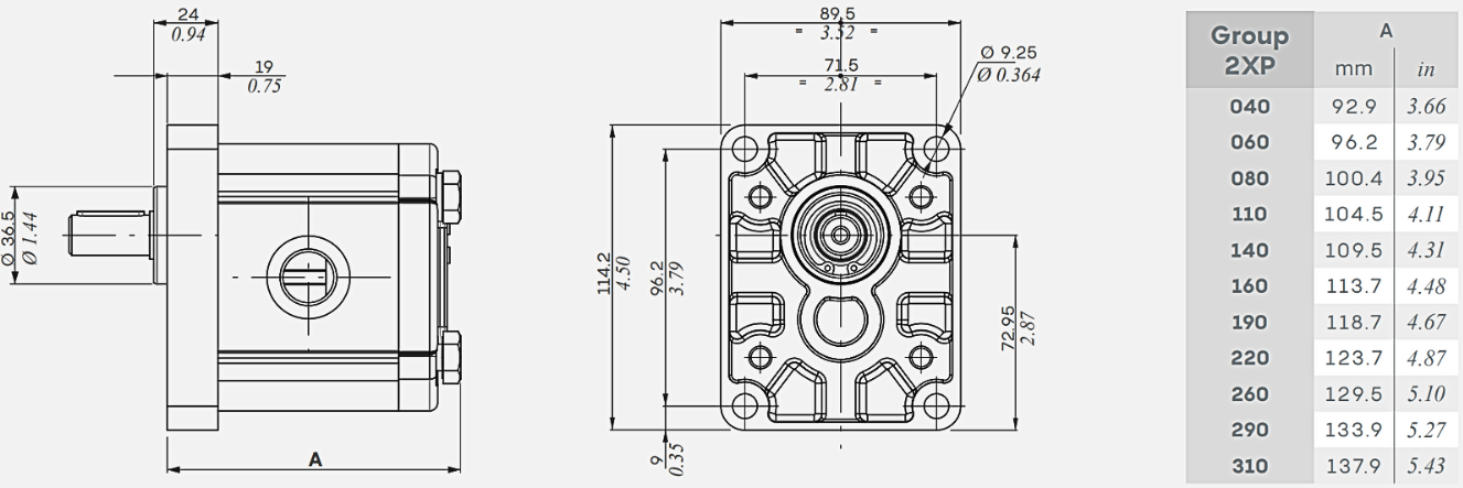 2XP EU FLANGE