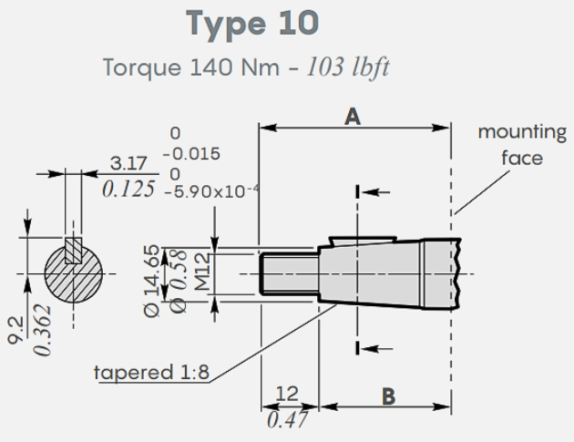 2XP SHAFT TYPE 10