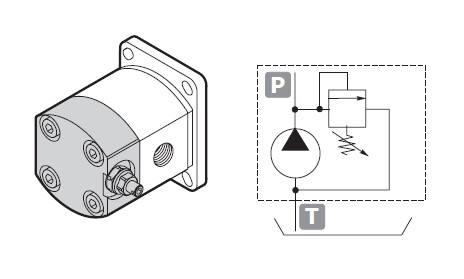 Galtech 1SP Gp1 VLPI Rear Cover For Relief Valve Internal Drain