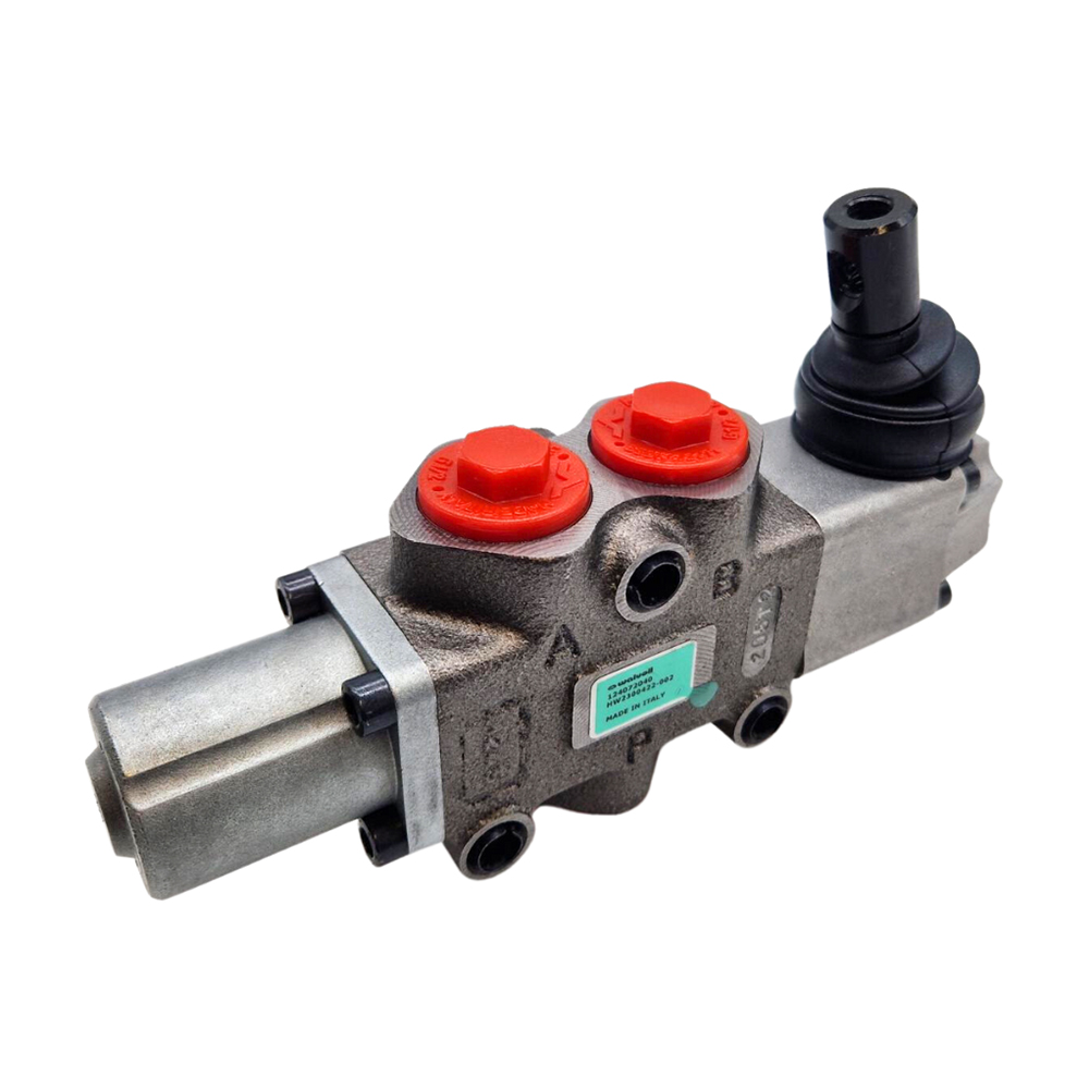 Walvoil, DF10/3A12L, 3 Way, 1/2", Open Centre, Detent, Lever Control, Manual Spool Diverter Valve