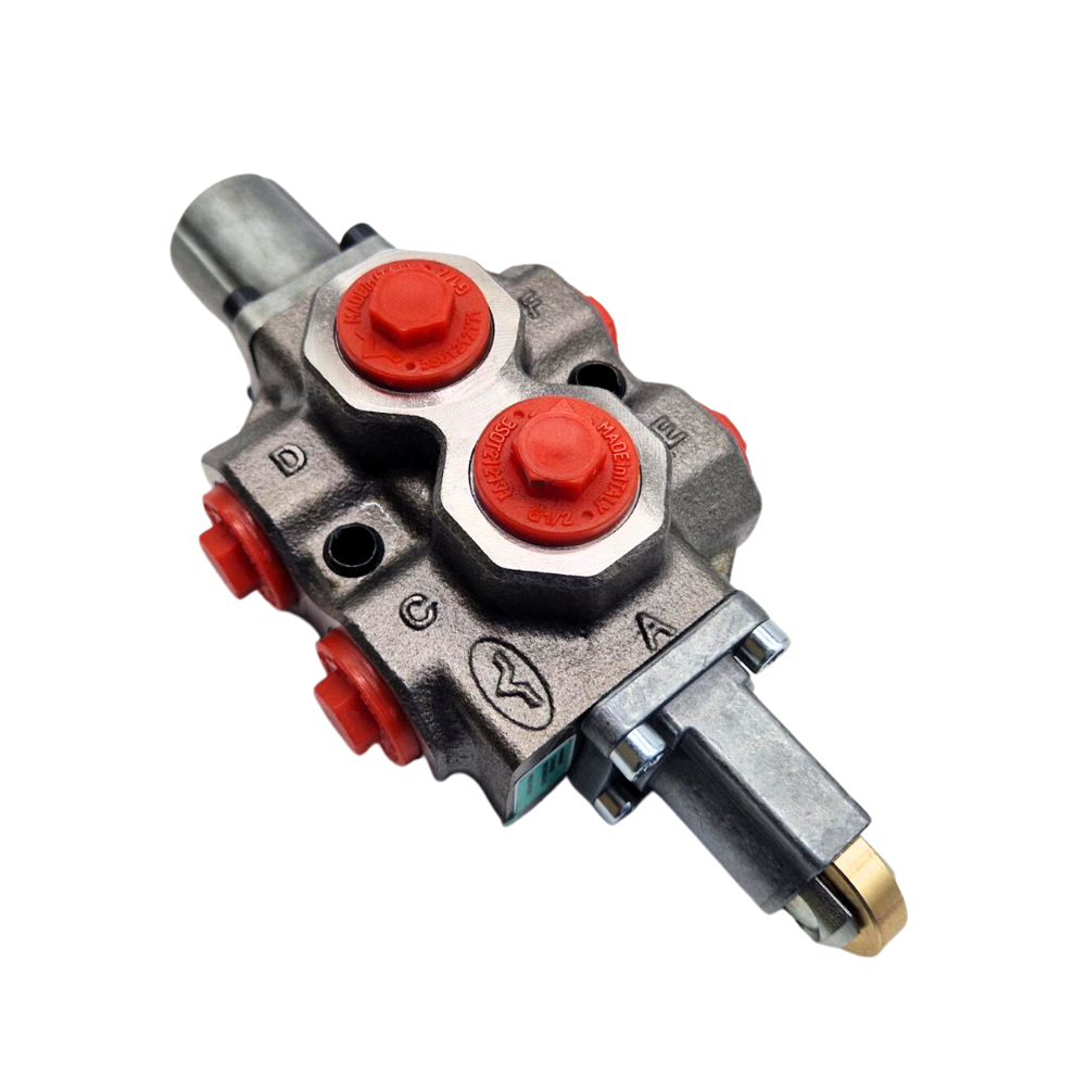 Walvoil, DF10/6AC17CB, 6 Way, 1/2", Open Centre, Spring Return, Cam Controlled, Manual Spool Diverter Valve