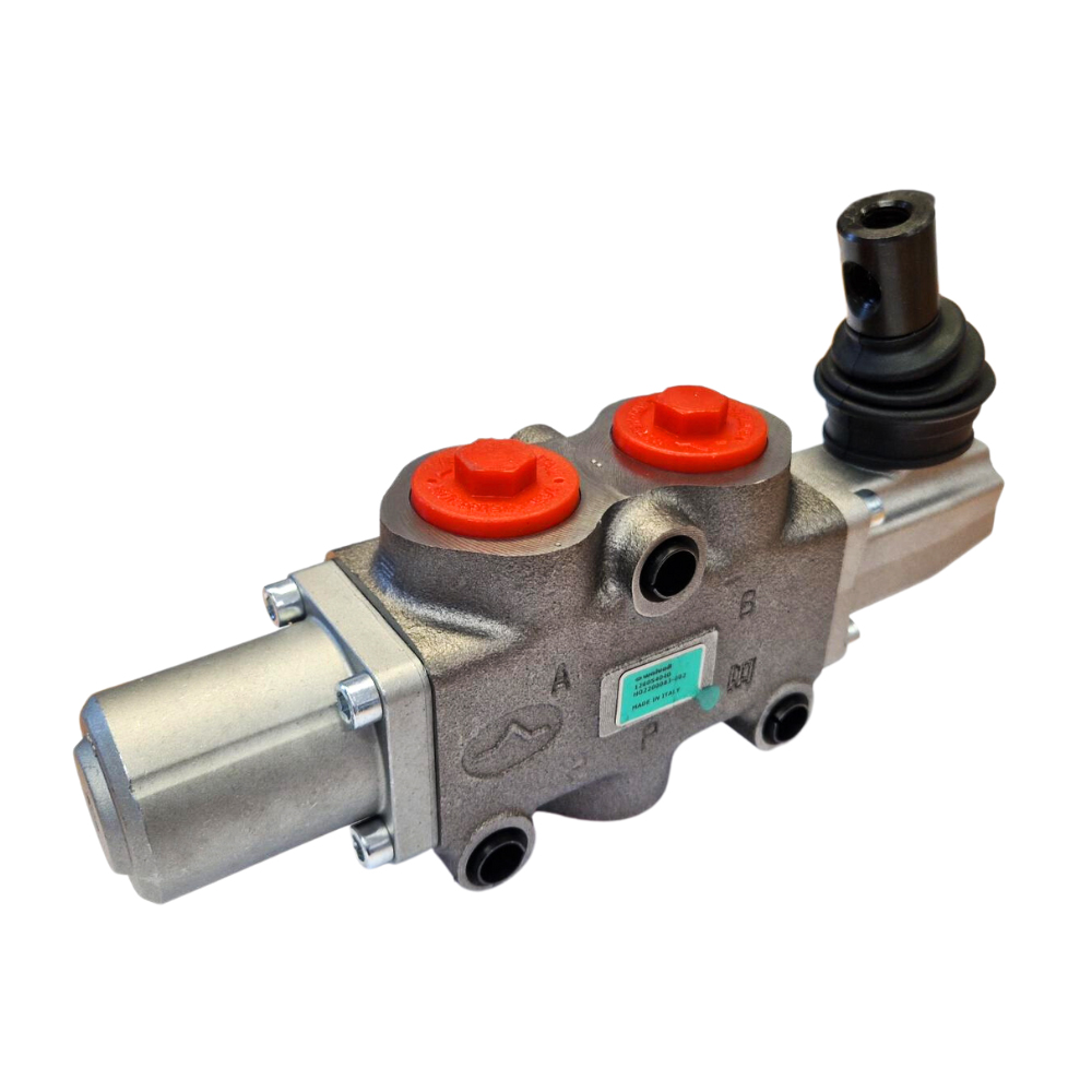 Walvoil, DF20/3A12L, 3 Way, 3/4" BSP Ports, Open Centre, Detent, Lever Control, Manual Spool Diverter Valve