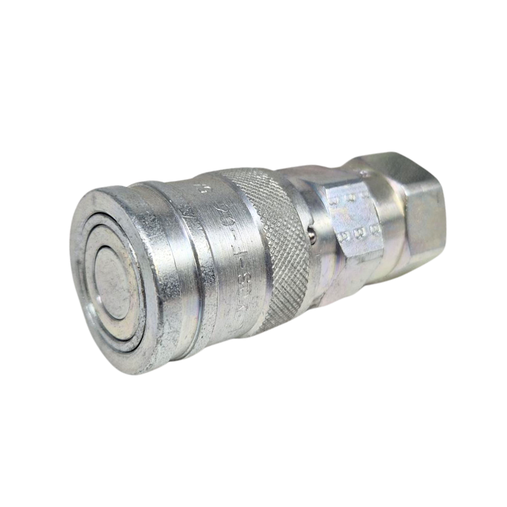 Hydraulic Female Flat Face Coupling, DN09, 3/8" BSP