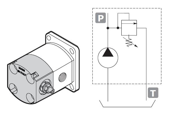 Galtech Relief Valve for 1SP VLPI & VLPE Rear Cover 30 - 80 Bar