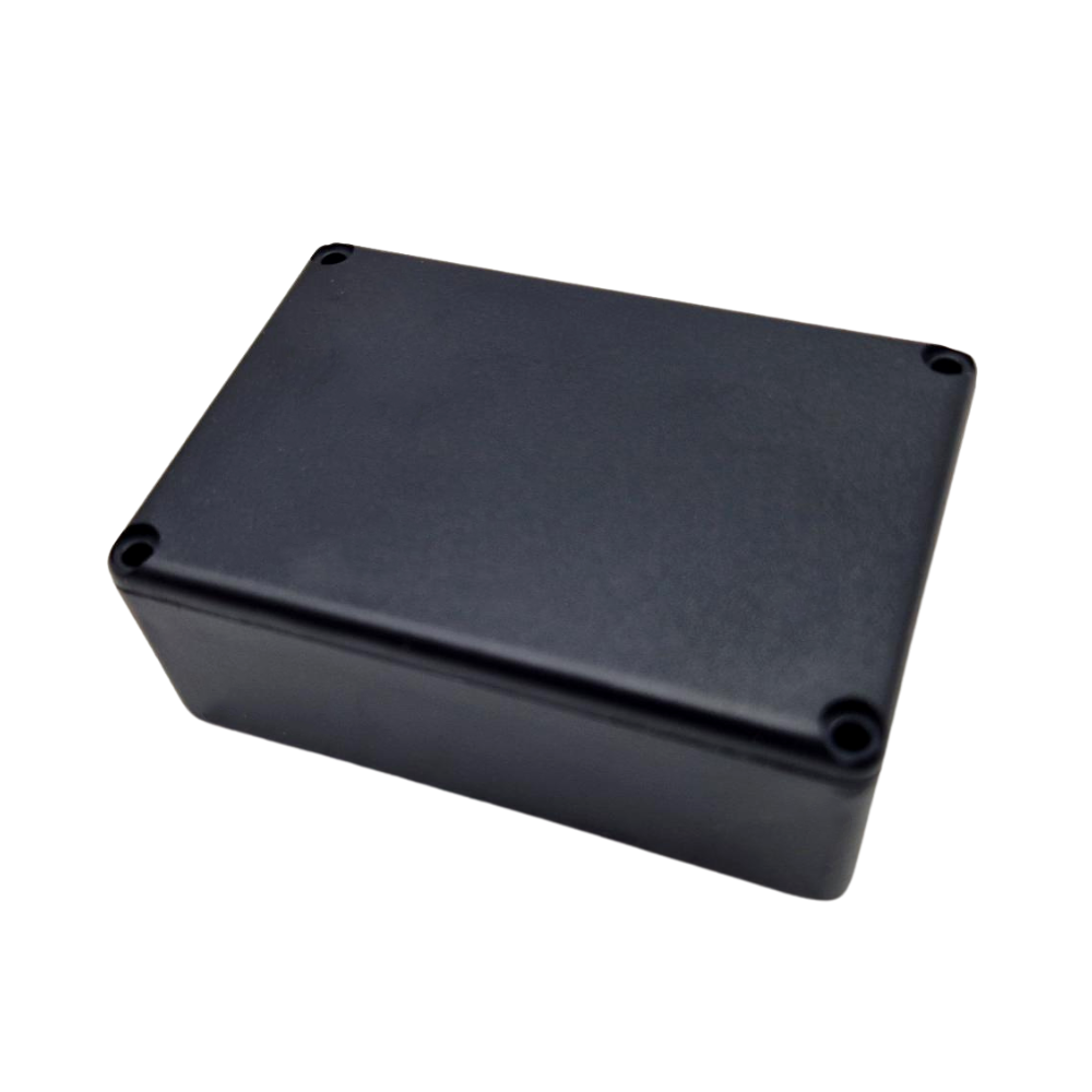 Black ABS Potting Box With Lid, 64 x 44 x 25mm