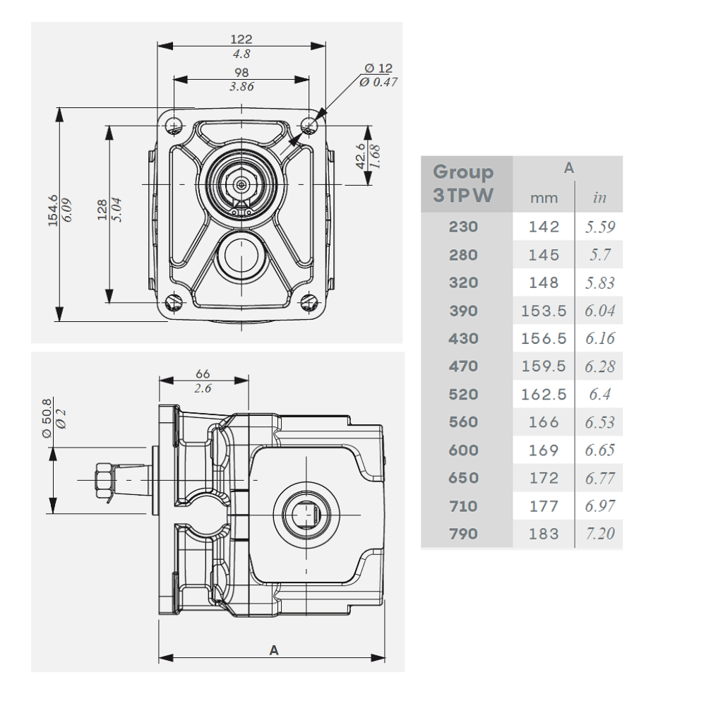 Walvoil 3TPW Hydraulic Cast Iron Gear Pump, Group 3, 28CC, Clockwise, 1" BSP Inlet & 3/4" BSP Outlet, EU 4 Bolt 1/8 Taper Walvoil 3TPW Hydraulic Cast Iron Gear Pump, Group 3, 28CC, Clockwise, 1" BSP Inlet & 3/4" BSP Outlet, EU 4 Bolt 1/8 Taper