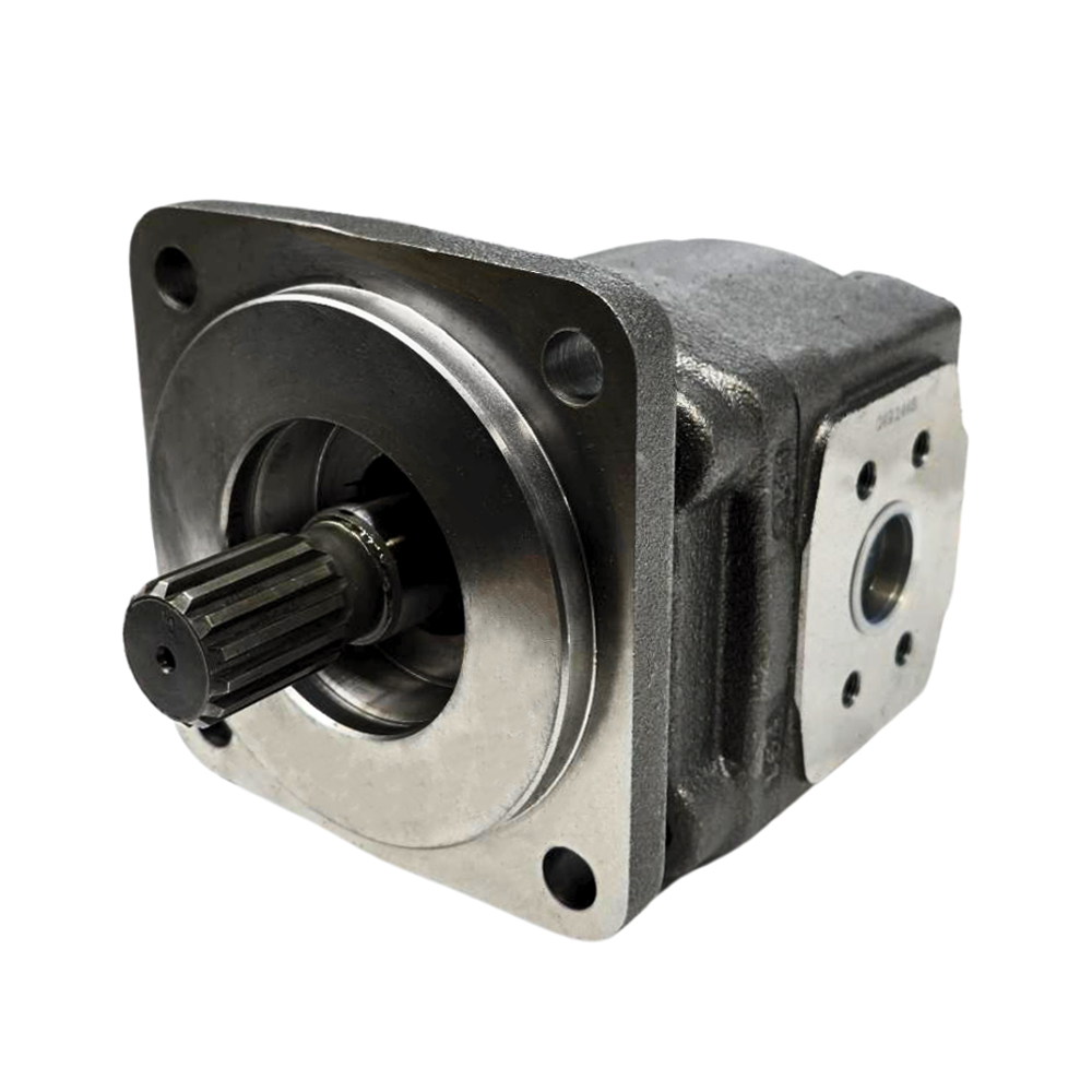 Walvoil 3TPW Hydraulic Cast Iron Gear Pump, Group 3, 60.9CC, Clockwise, SAE J5-1, 39mm Inlet & 32mm Outlet, SAEC4F 4 Bolt 14T Spline Walvoil 3TPW Hydraulic Cast Iron Gear Pump, Group 3, 60.9CC, Clockwise, SAE J5-1, 39mm Inlet & 32mm Outlet, SAEC4F 4 Bolt 14T Spline