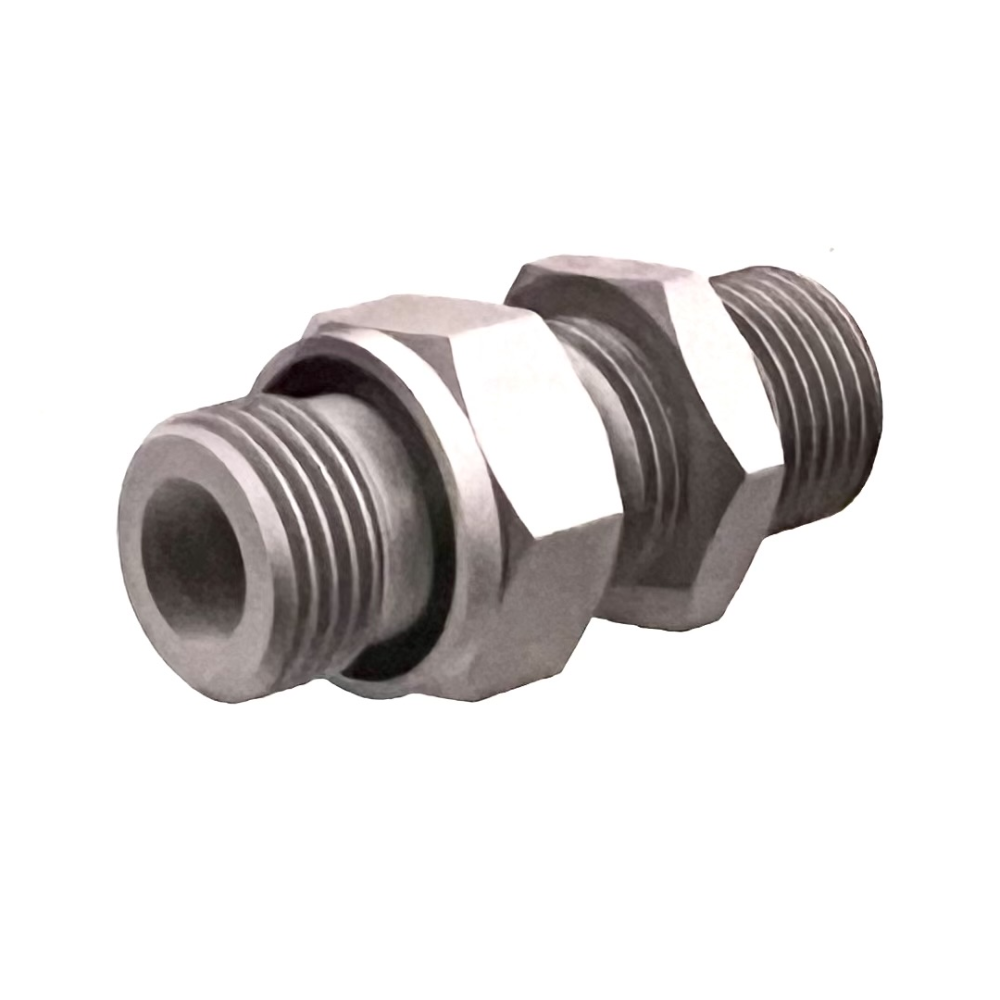 BSP MALE CAPTIVE SEAL FOR 3869 X BSP MALE BULKHEAD COMPLETE WITH SEAL & NUT, 1/4" BSP (CS) X 1/4" BSP Hydraulic Adaptor