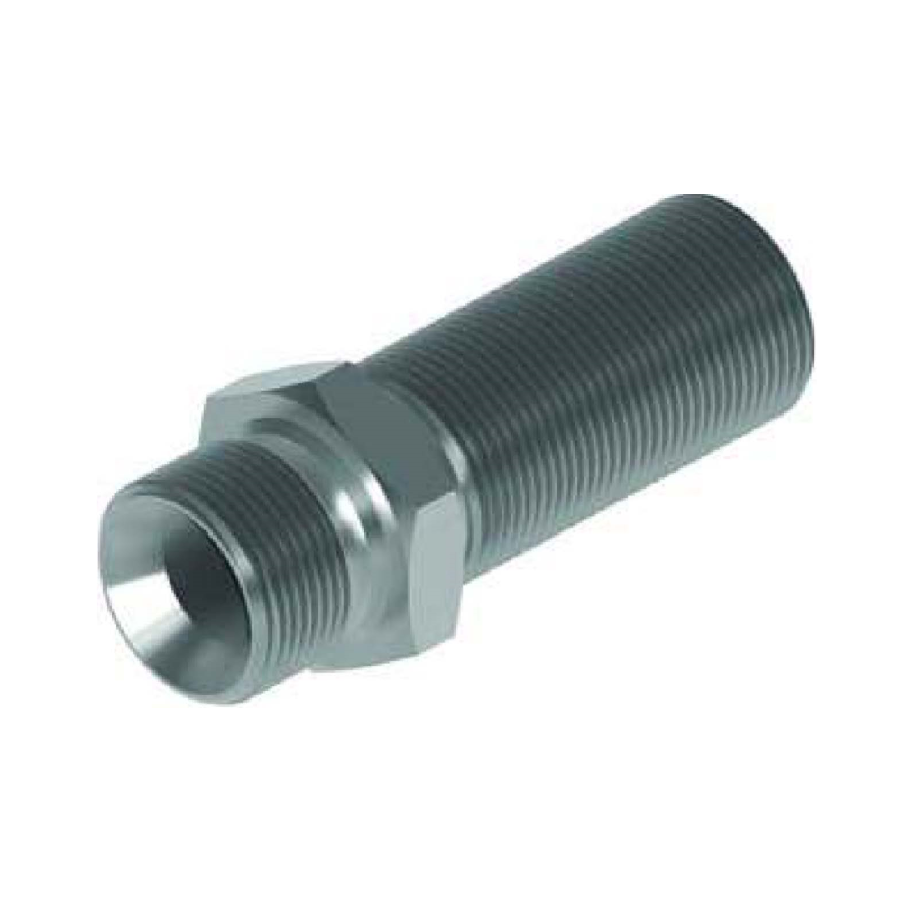 BSP Male x BSP Male Extended Bulkhead Only, 1/4" x 1/4" Hydraulic Adaptor