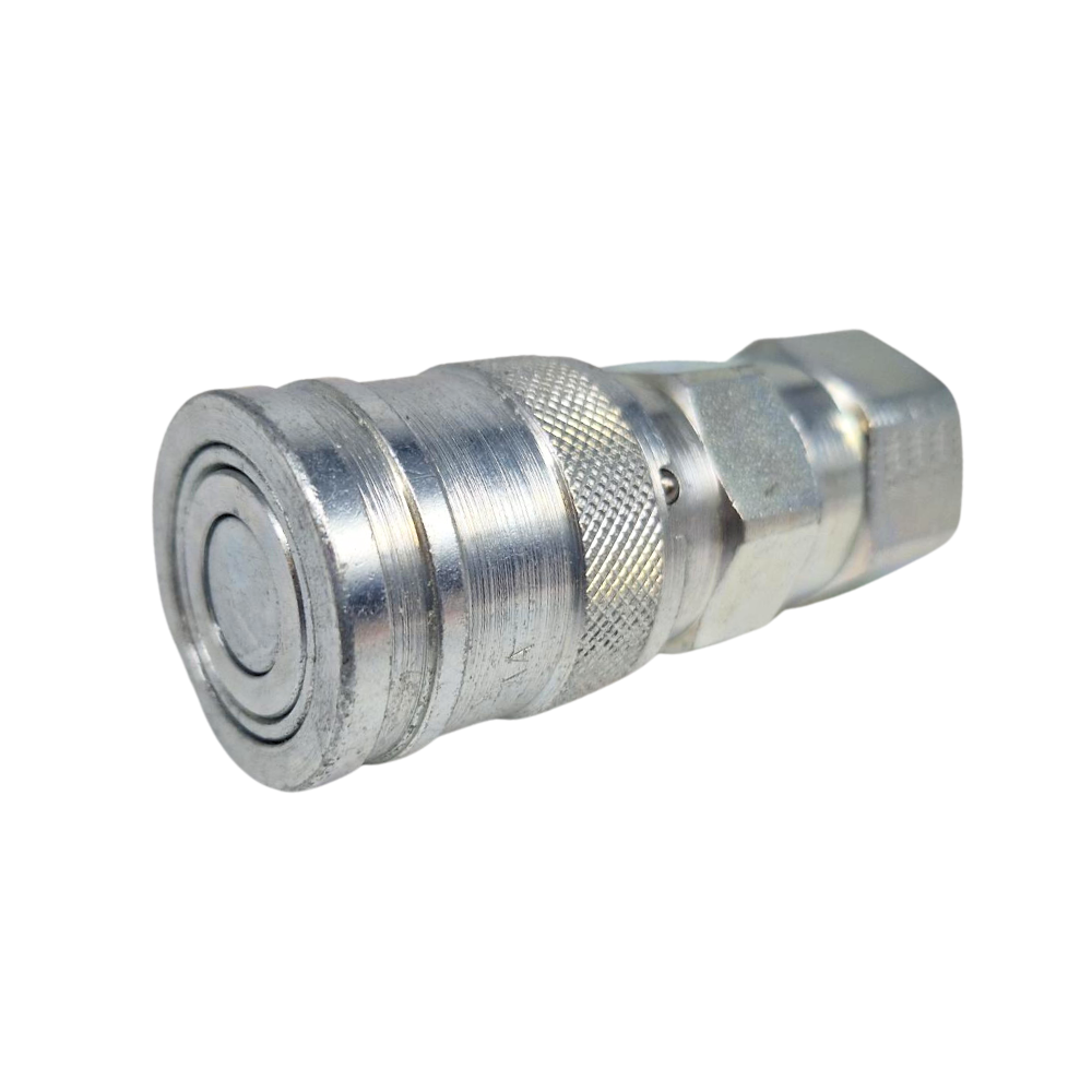 Hydraulic Female Flat Face Quick Release Coupling, DN08, 1/2" BSP