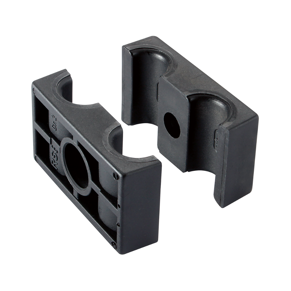 RSB Series, Series B Clamp Halves, Double Polypropylene 6 Inside Smooth, Outside Diameter 10mm, Group 1