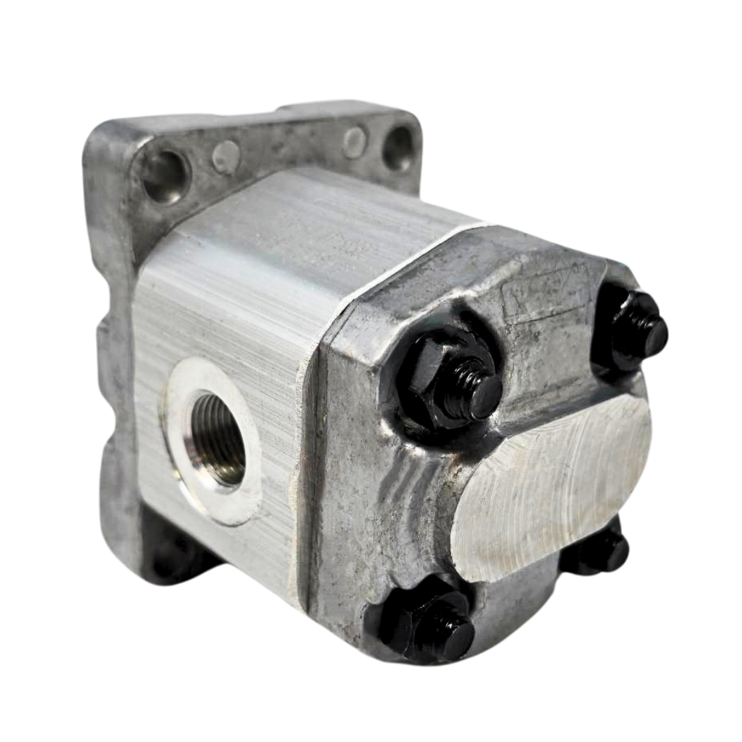 Flowfit Hydraulic Gear Pump, GP1, 1.1CC, Clockwise 3/8" Inlet & 3/8" Outlet BSP Ports, 4 Bolt EU Flange