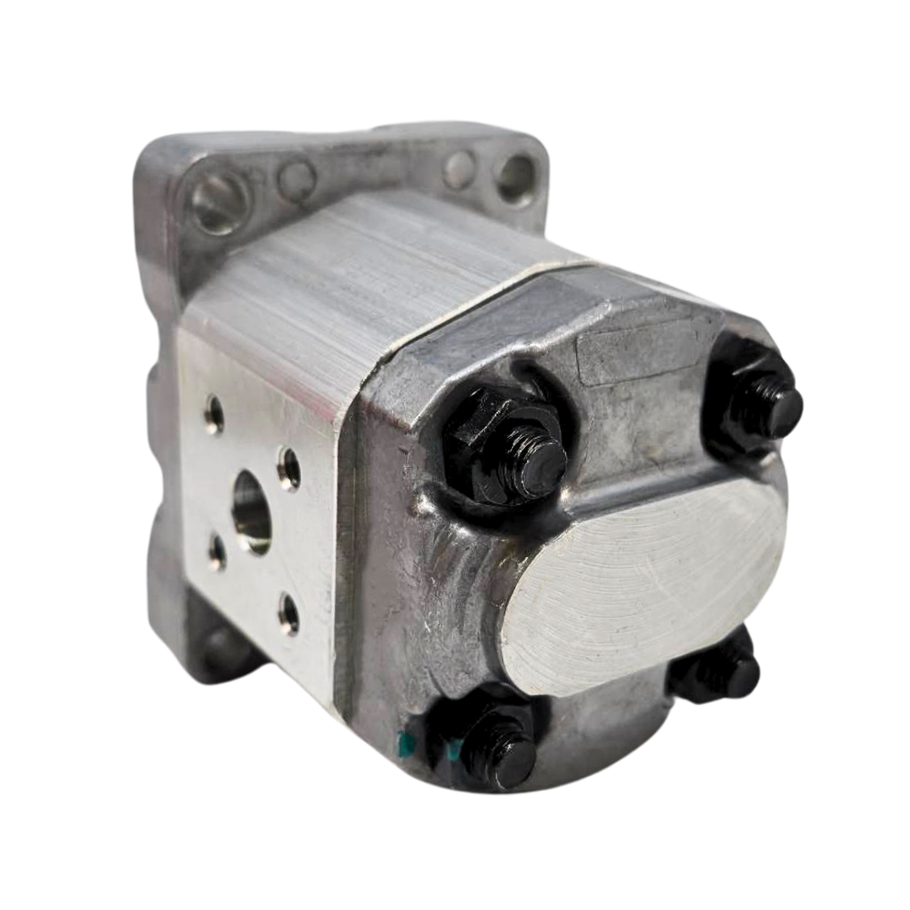 Flowfit Hydraulic Gear Pump, GP1, 1.1CC, Clockwise 30mm Inlet & 30mm SQ Outlet Flanged Ports, 4 Bolt EU Flange