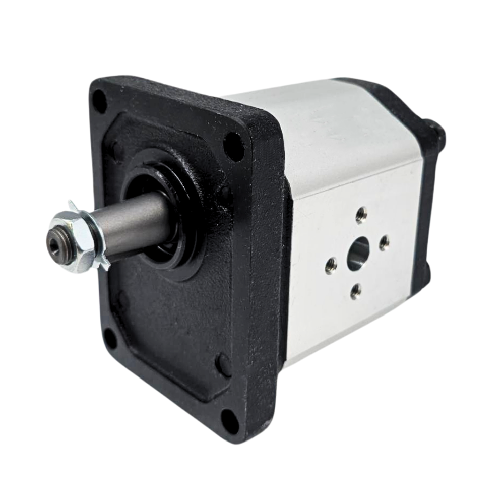 Flowfit Hydraulic Gear Pump, Group 2, 4.0CC, Clockwise 30mm Inlet x 30mm Outlet Flanged Ports, 4 Bolt EU Flange