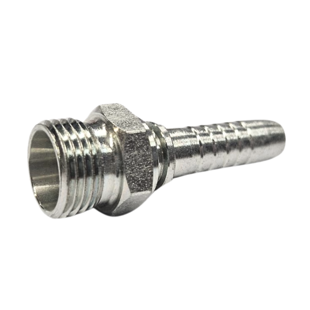 Flowfit Metric Stud Male 60° Internal Cone, M16 x 1.5 to 1/4" Hose