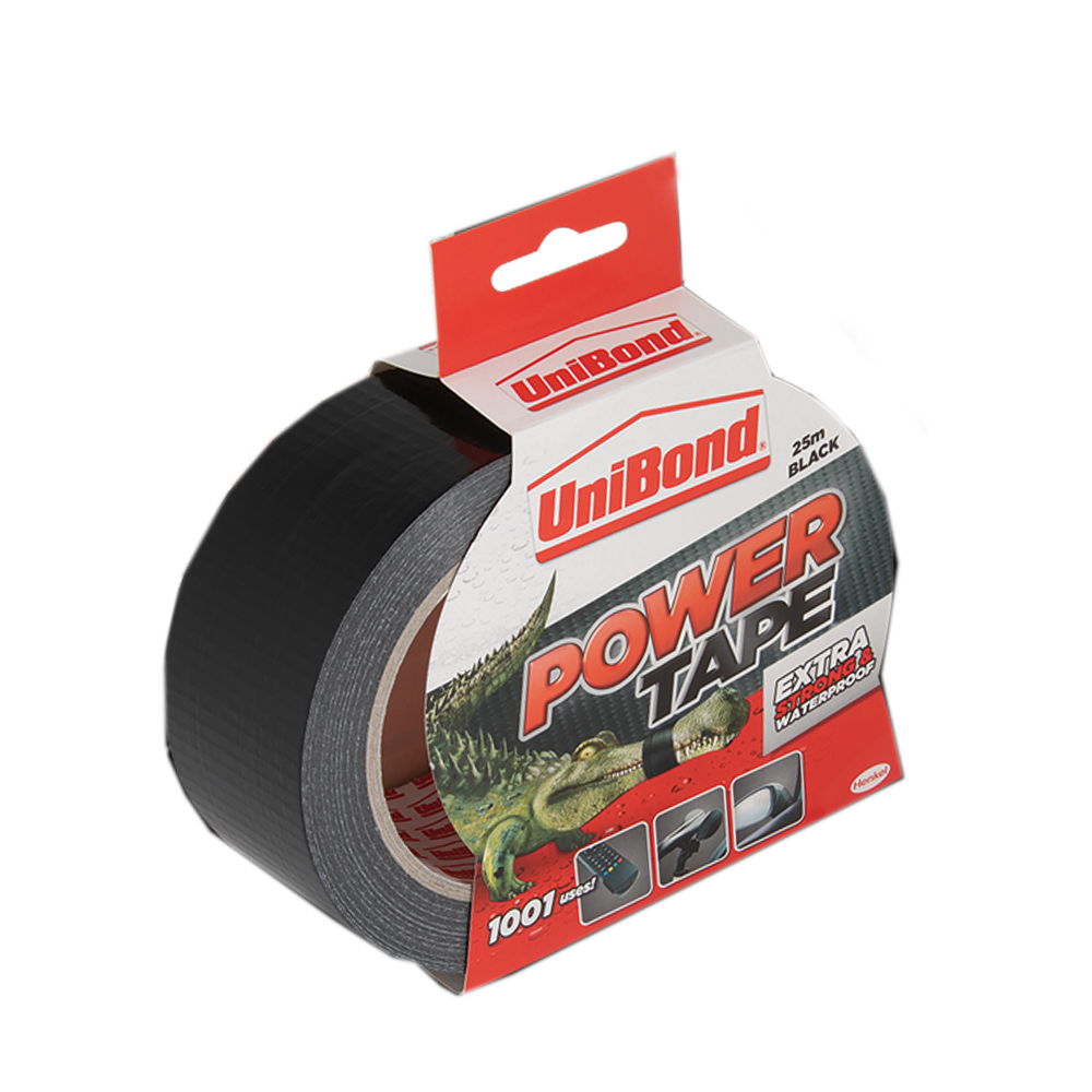 Power Tape, Length 25 Metre, Width 50mm, Black, Loctite