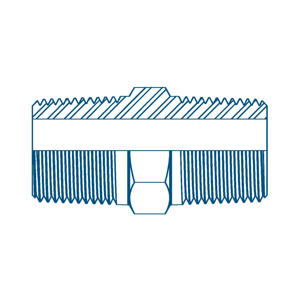 1/4 BSPT x 3/8 BSPT M/M Hydraulic Adaptor