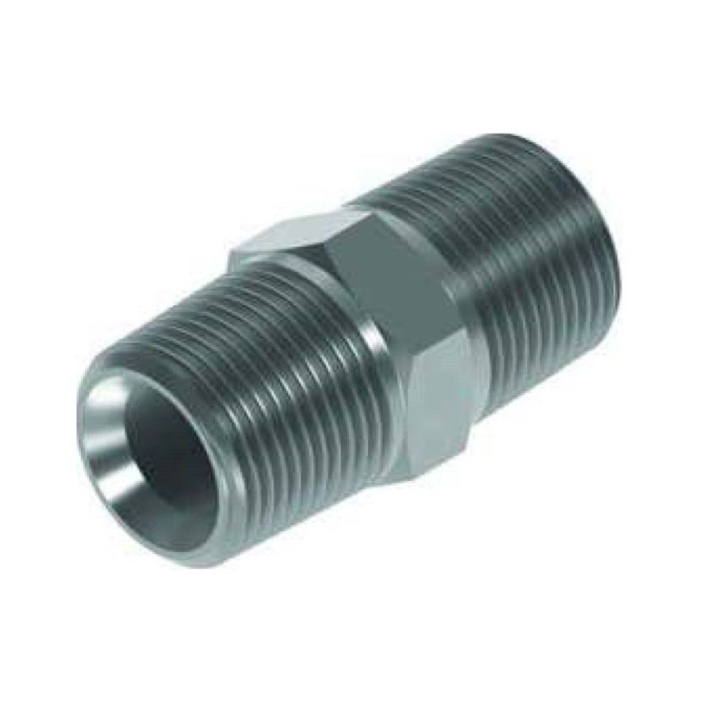 1/4 BSPT M/M Coned Both Ends Hydraulic Adaptor