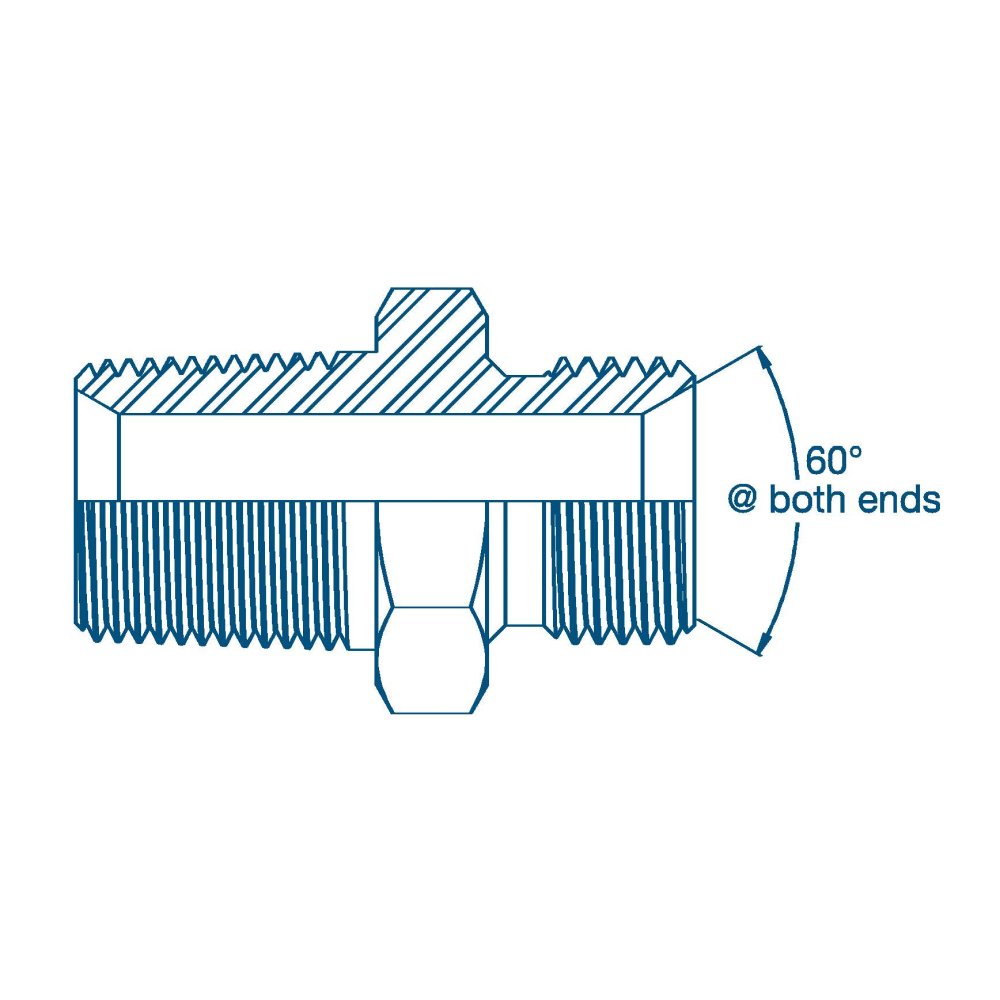 1/8 NPTF x 1/8 BSP M/M Hydraulic Adaptor