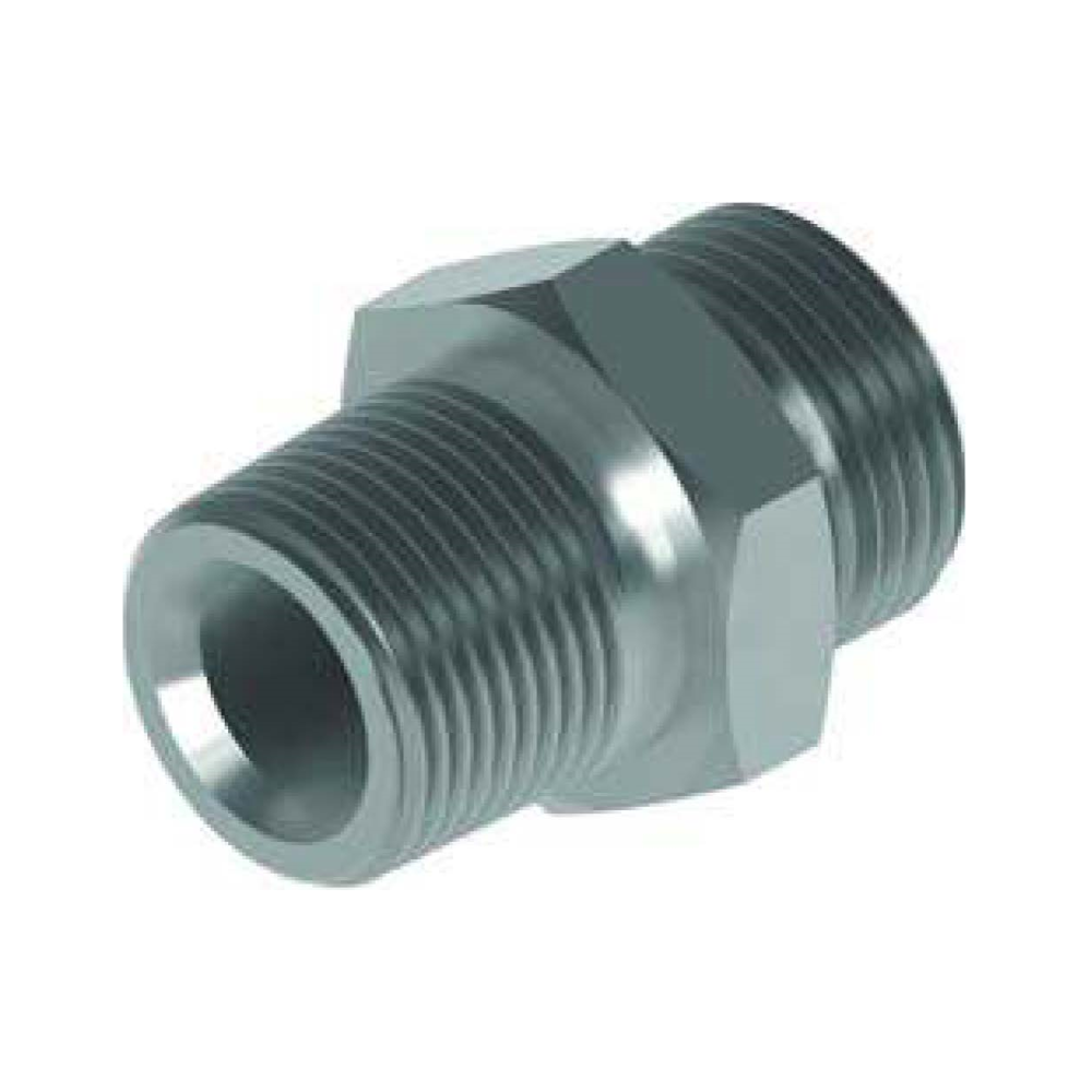 1/8 NPTF x 9/16 SORB LESS ORING M/M Hydraulic Adaptor