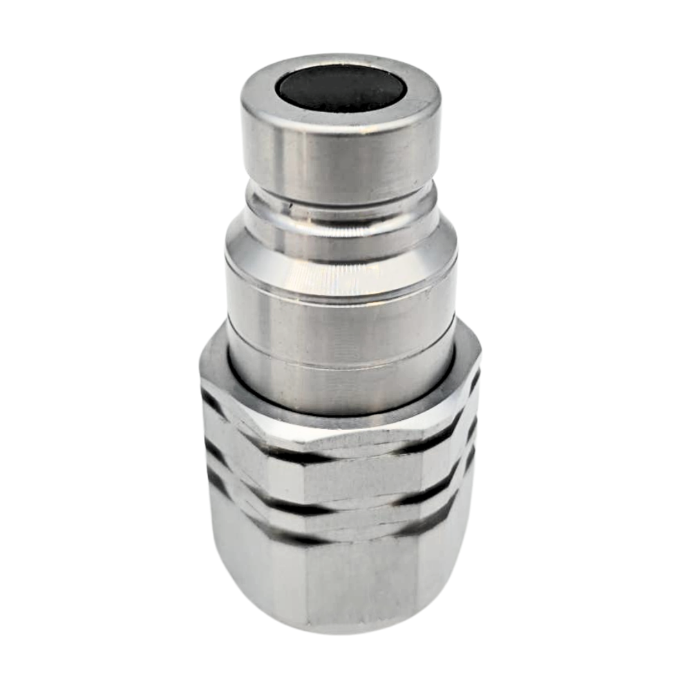 Hydraulic flat face quick release couplings Male 3/4" BSP, DN08, ISO 12.5, 350 Bar rated, 45 L/min