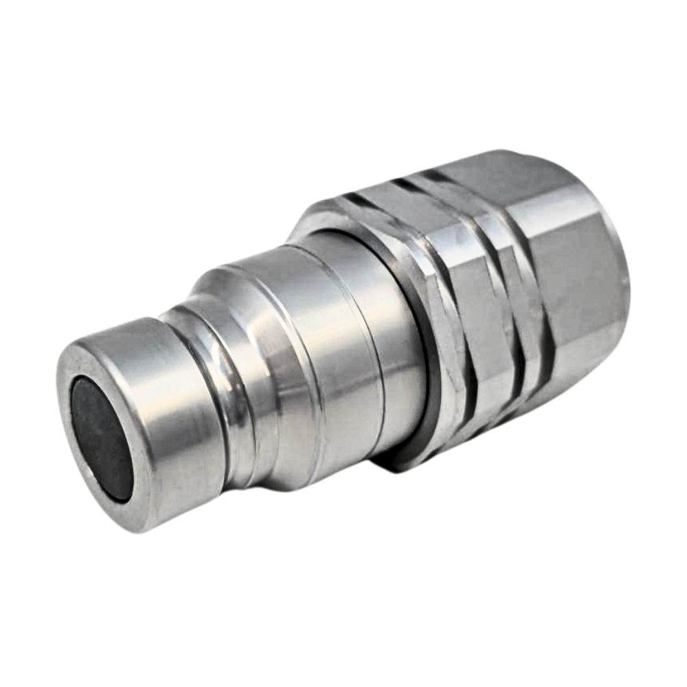 Hydraulic flat face quick release couplings Male 3/8" BSP, DN06, ISO 10, 350 Bar rated, 23 L/min