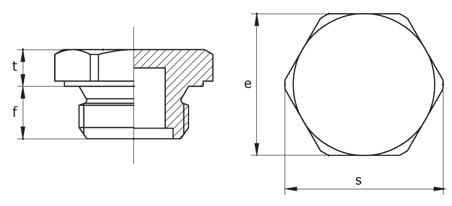 Steel Closing Plug 1/4" BSP TC/V