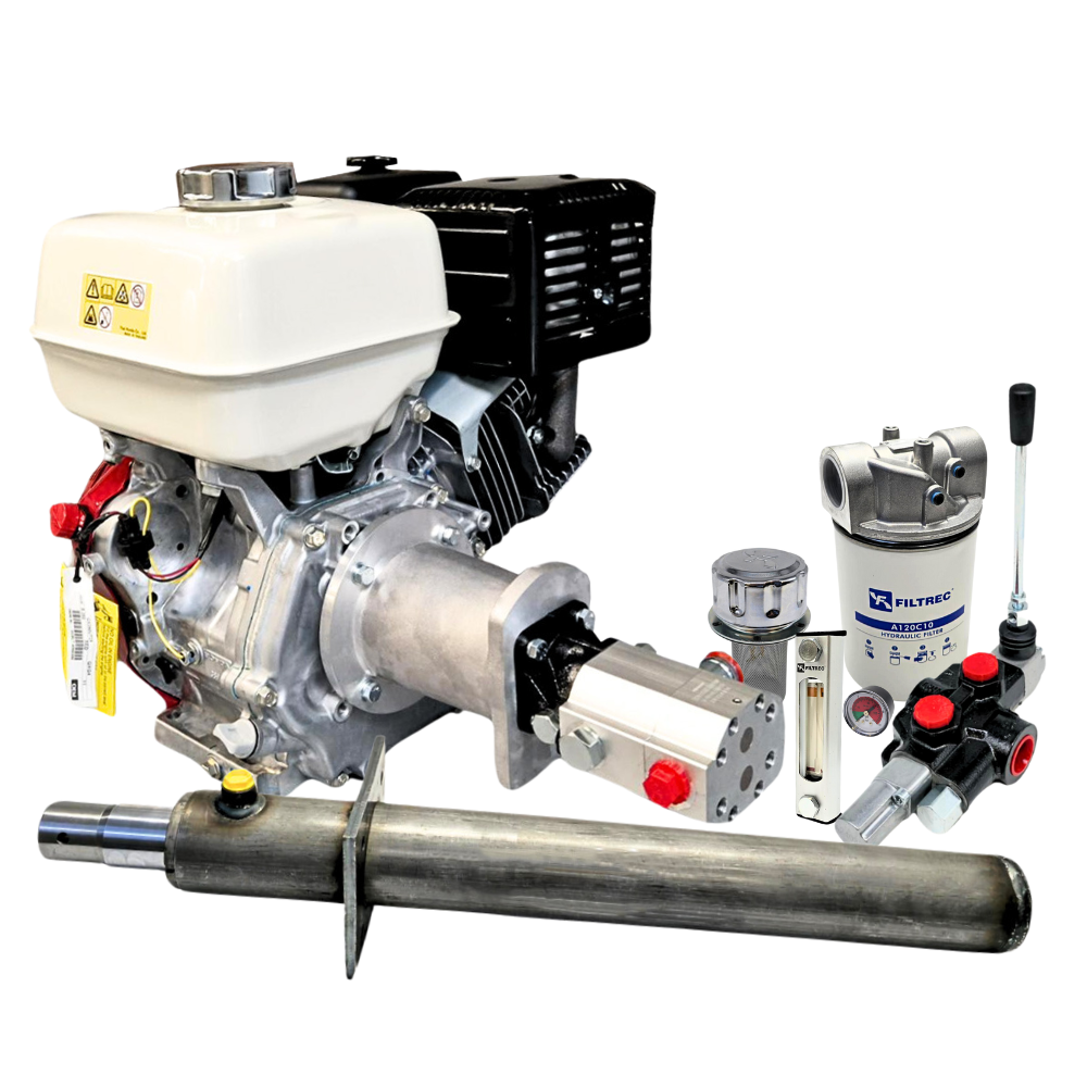 Honda Engine Driven Log Splitter Kit with a Compact Auto Kick Out Lever Valve, 6.5 HP Engine, 7.7 Tonnage