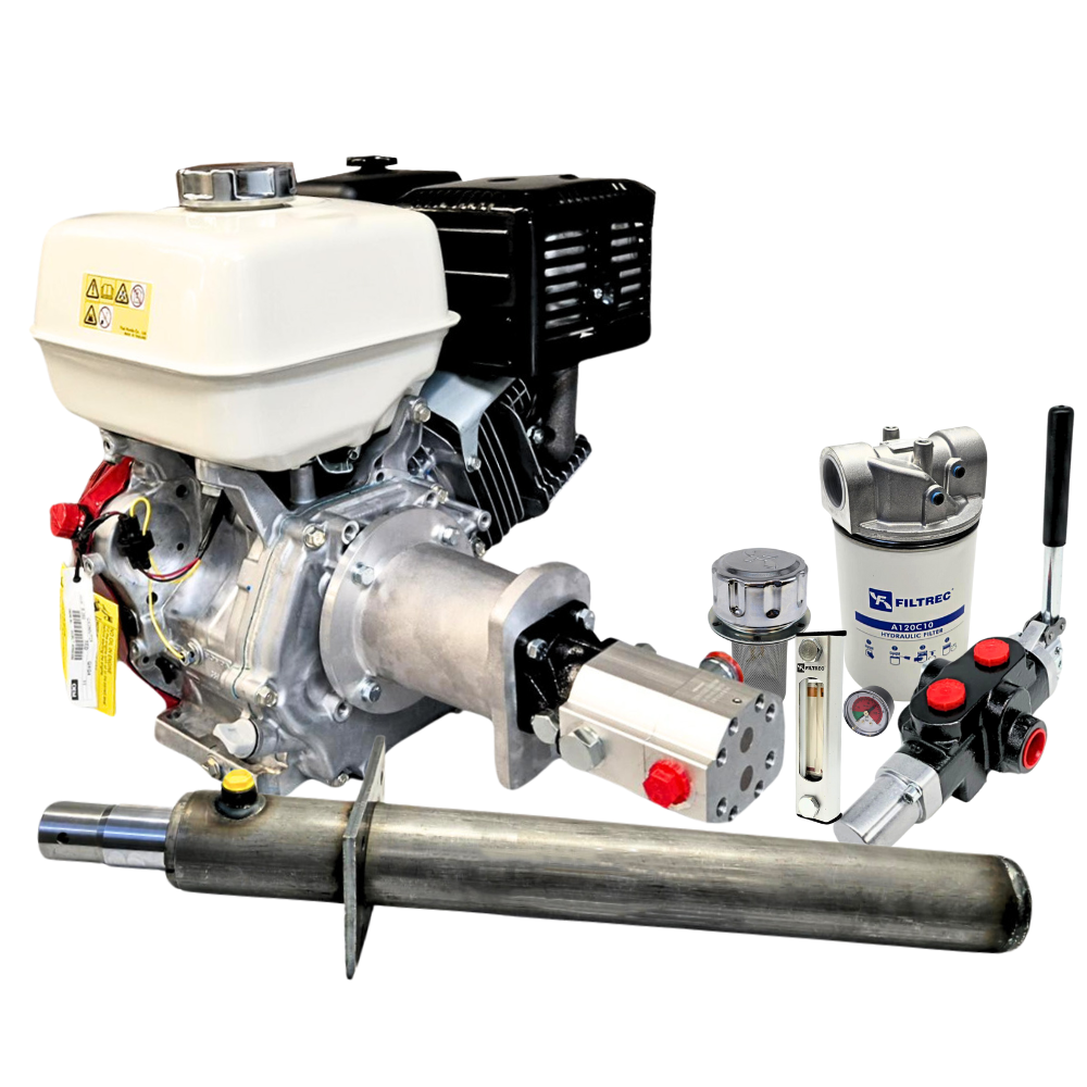 Honda Engine Driven Log Splitter Kit with a Evolution Auto Kick Out Lever Valve, 6.5 HP Engine, 7.7 Tonnage