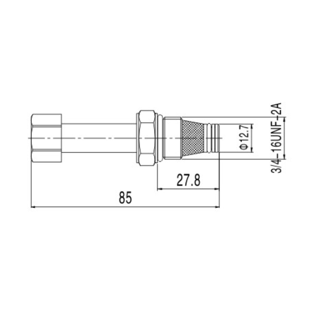 Normally Open 2/2 Poppet Valve, 3/4"-16UNF Ø12mm