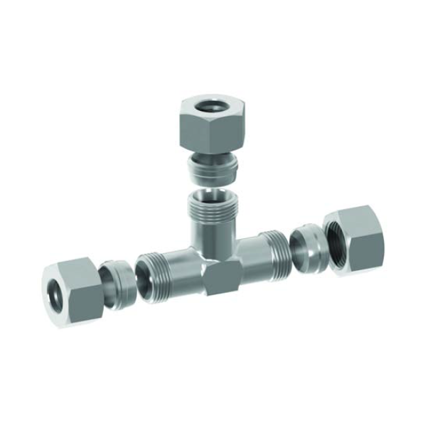 M14 (6S) M/M/M Tee - Complete Hydraulic Adaptor