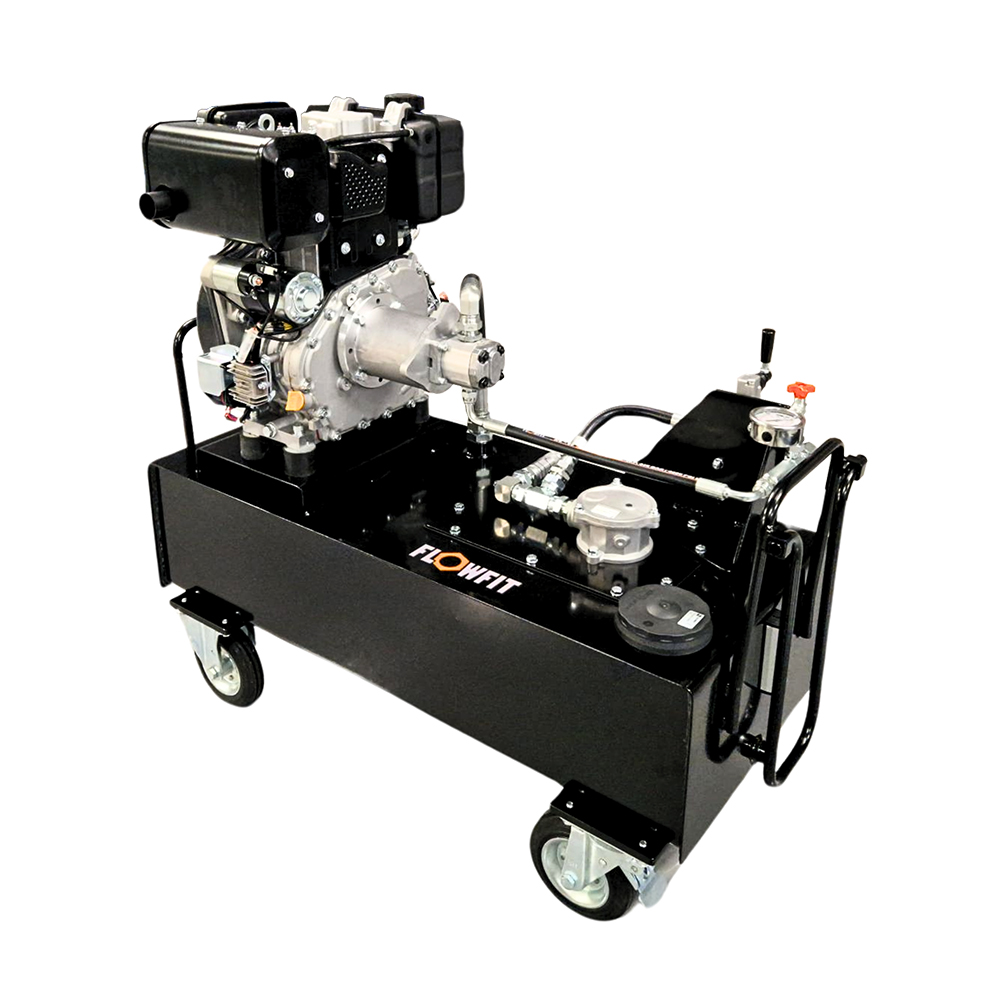 Loncin LC178 Diesel Engine Driven, Hydraulic Double Acting Power Unit, 6.5HP, 11.52 L/Min, 50L Tank