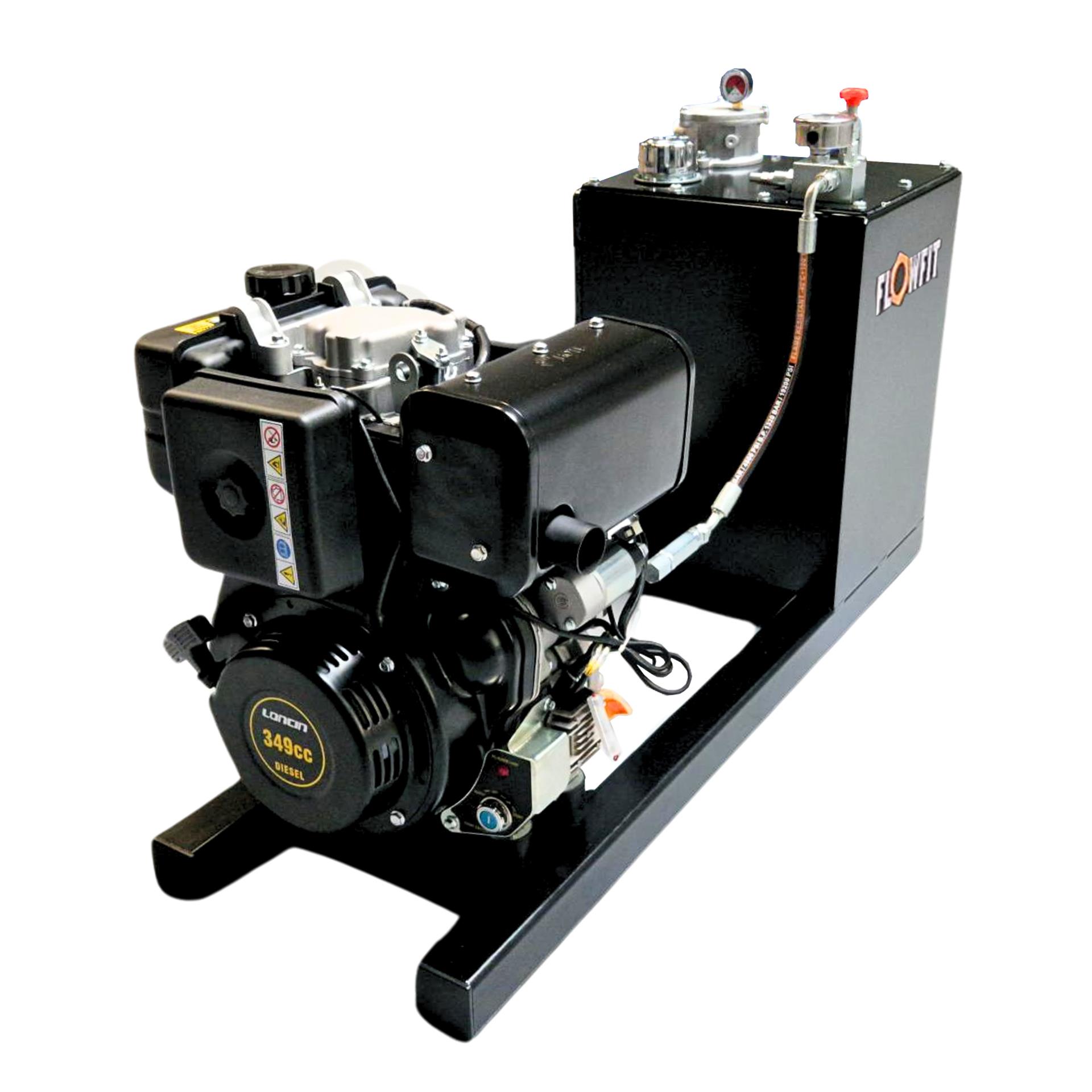 Loncin LC178 Diesel Engine Driven P+T Circuit Power Unit, 6.5HP, 14.4 L/min