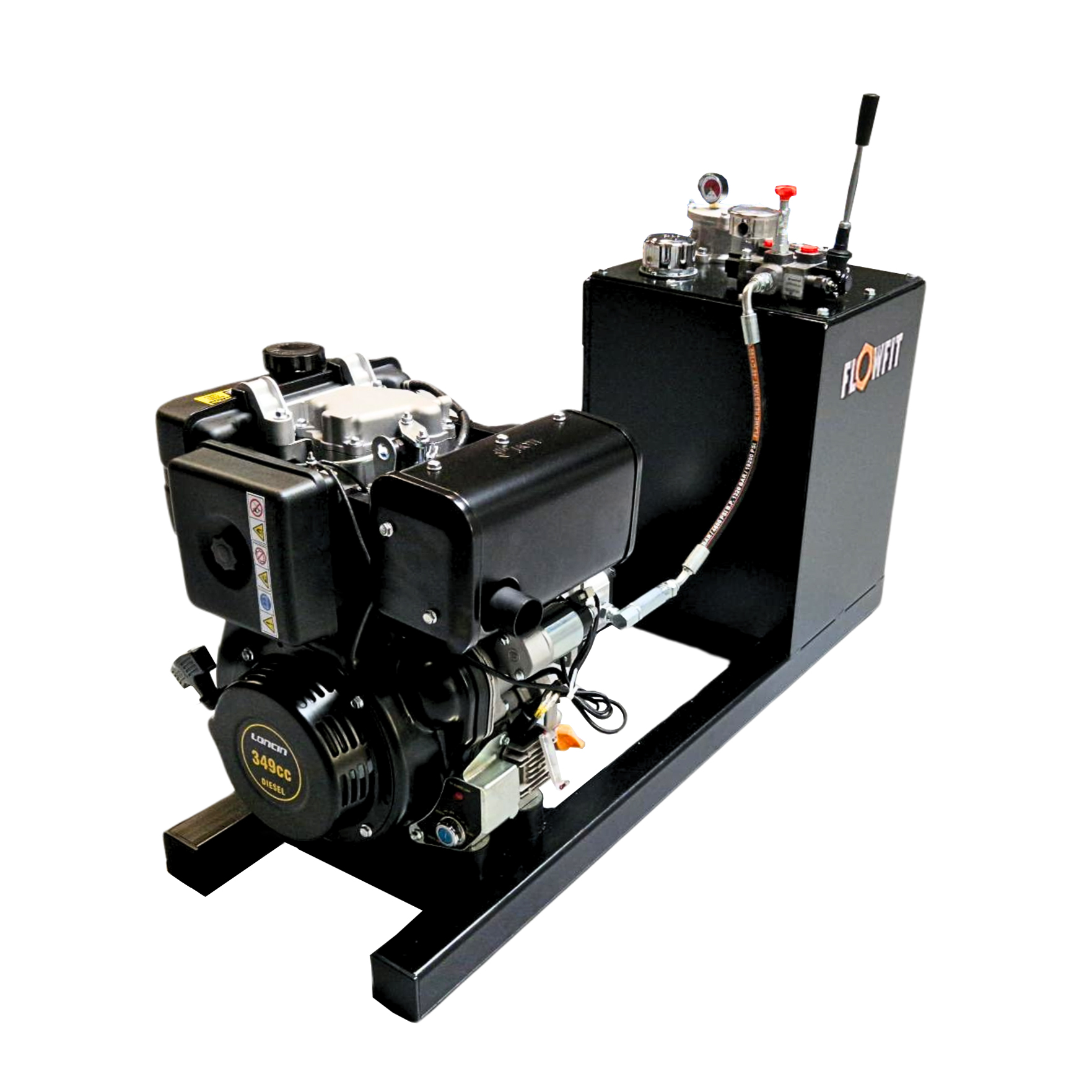 Loncin LC178 Diesel Engine Driven Double Acting Power Unit, 6.5HP, 14.4 L/Min
