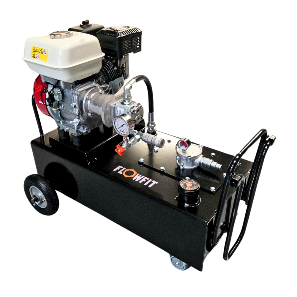 Honda GX390 Petrol Engine Driven, Hydraulic P & T Circuit Power Unit, 13HP, 24 L/Min, 100L Tank