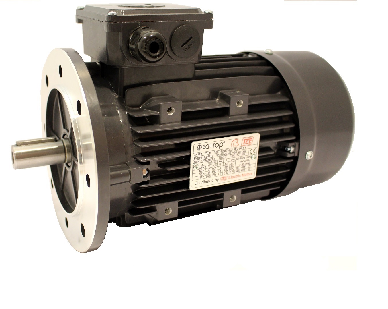 Tec Three Phase 400v Electric Motor 7 5kw 4 Pole 1500rpm With Flange Mount Electric Motors Hydraulic Pumps